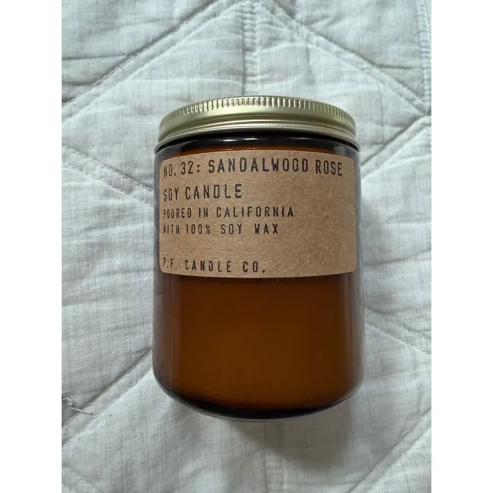 NEW P.F. Candle Soy Candle - Sandalwood Rose 7.2 oz